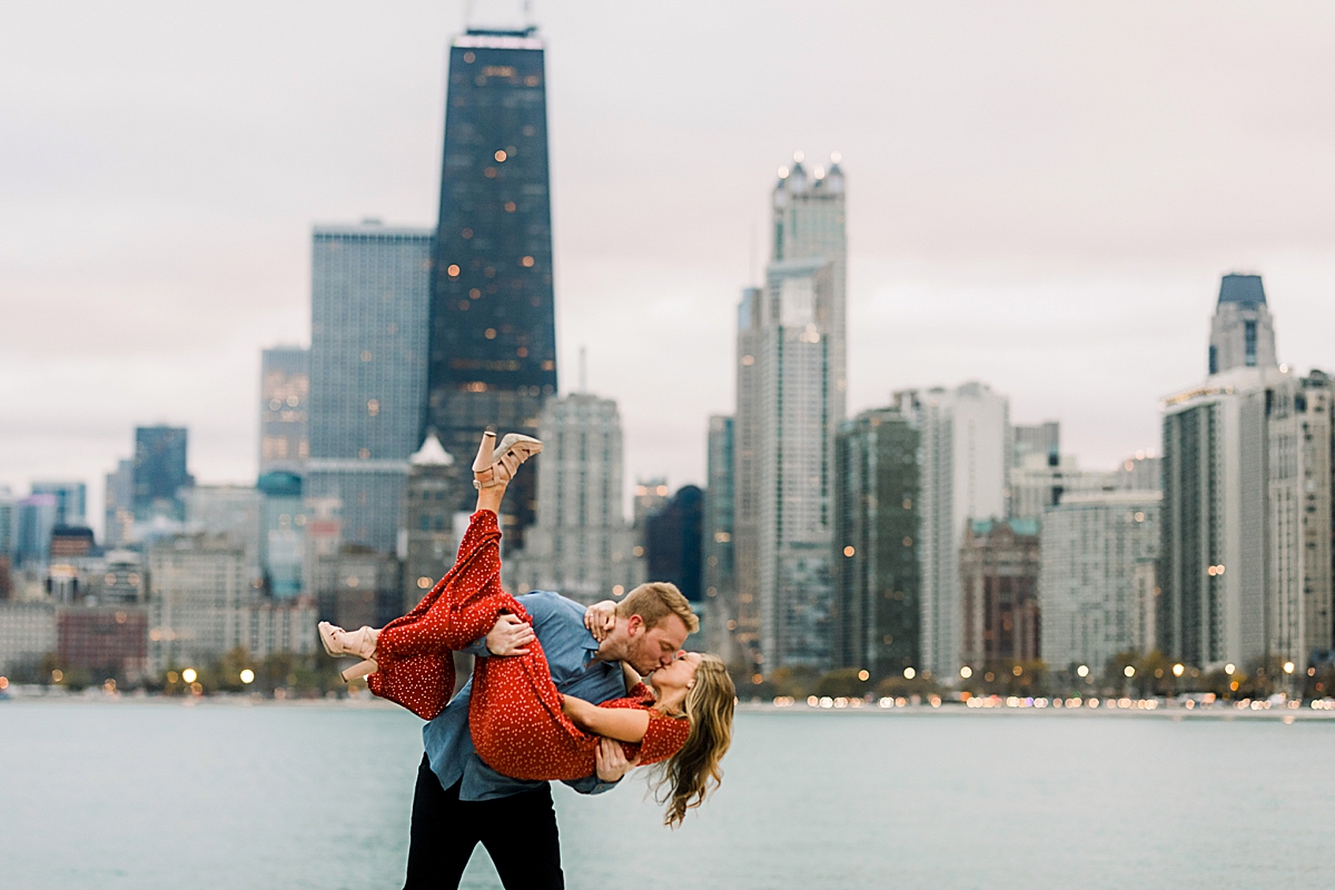 North Ave Chicago Beach Engagement Session